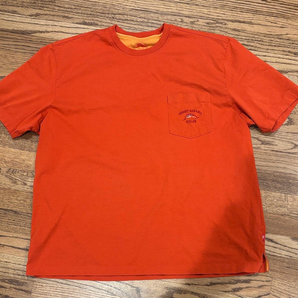 Tommy Bahama Men's Vibrant Orange Short Sleeve Tee